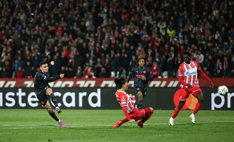 Manchester City vs Crvena Zvezda di Liga Champions, Kamis (14/12) dini hari WIB. Foto: Reuters/Marko Djurica