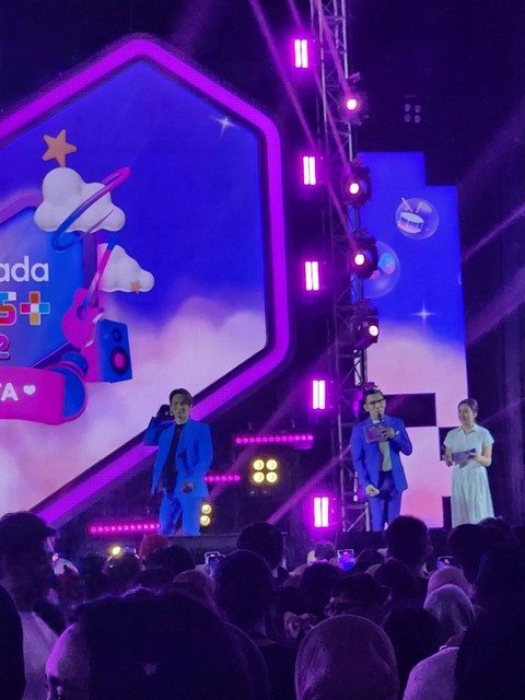 Key SHINee di acara Lazada Fest 12.12 di Indonesia Arena, Senayan, Jakarta, Kamis (14/12/2023). Foto: Nurlaela/kumparan