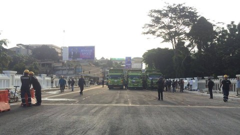 Uji coba Jembatan Otista di Kota Bogor, Senin (14/12/2023). Foto: Dok. Istimewa