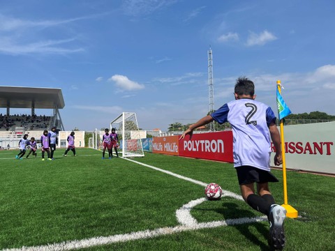 MilkLife Soccer Challenge 3 hari pertama Baladewa vs Arjuna U10. Foto: Aji Nugrahanto/kumparan