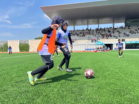 MilkLife Soccer Challenge 3 hari pertama Drupadi vs Sadewa U-12. Foto: Aji Nugrahanto/kumparan