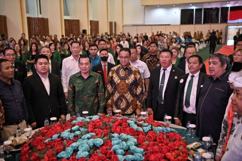 Anies hadiri Refleksi Menyambut Natal 2023 dan Tahun Baru 2024 oleh Badan Persaudaraan Antar Iman (Berani) dan DPP PKB di Gedung Nusantara IV Kompleks DPR/MPR Senayan, Jakarta, Jumat (15/12/2023). Foto: Dok. Istimewa