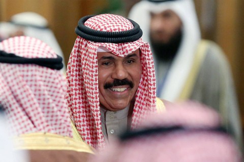 Emir Kuwait Nawaf Al-Ahmad Al-Sabah wafat pada Sabtu (16/12/2023). Foto: Yasser Al-Zayyat/AFP