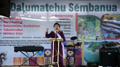 Warga Sangihe Gelar Ritual Adat Darumatehu Sembanua, Tolak Eksploitasi