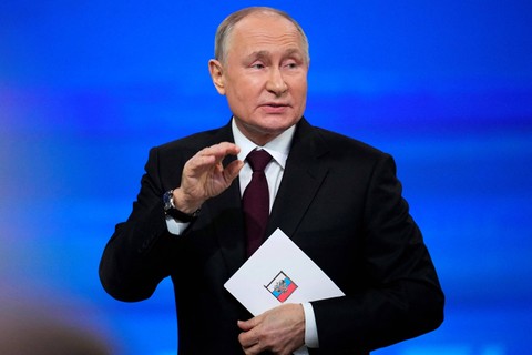 Presiden Rusia Vladimir Putin. Foto: Alexander Zemlianichenko / POOL / AFP