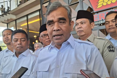 Sekjen Gerindra Ahmad Muzani di Serang. Foto: kumparan