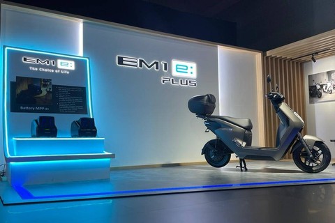 PT Astra Honda Motor (AHM) resmi meluncurkan motor listrik Honda EM1 e: dan Honda EM1 e: PLUS di Cikarang, Bekasi (21/12/2023). Foto: Sena Pratama/kumparan