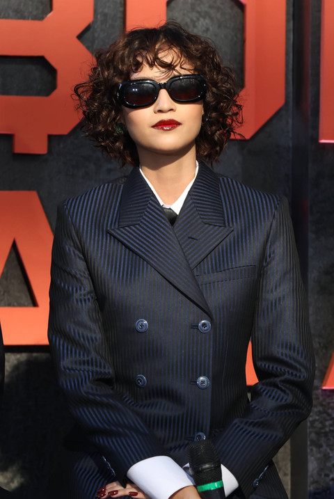 Lutesha saat konferensi pers film 13 Bom Di Jakarta di Epicentrum Kuningan, Jakarta, Kamis, (21/12/2023). Foto: Agus Apriyanto