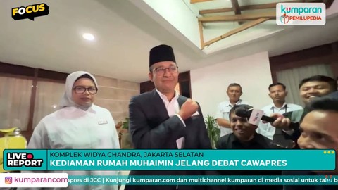 Anies Baswedan memberi semangat ala attack of titan ke Cak Imin, jelang debat cawapres, Jumat (22/12/2023). Foto: kumparan