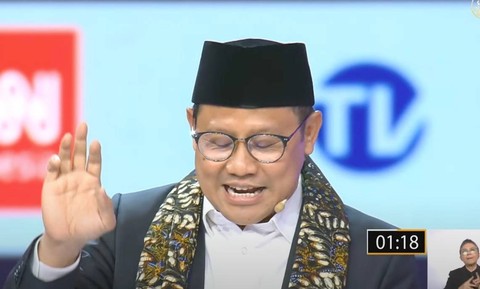 Cak Imin di debat cawapres. Dok: KPU