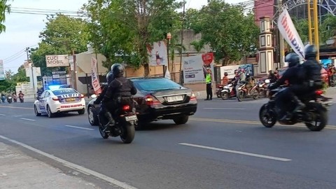 Presiden Jokowi tiba di Solo, Jumat (23/12/2023). Foto: kumparan