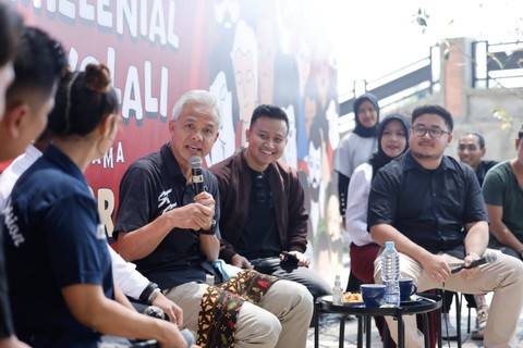 Capres nomor urut 03 Ganjar Pranowo beri wejangan di Boyolali. Foto: Dok. Istimewa