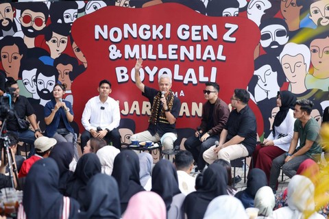 Capres nomor urut 03 Ganjar Pranowo beri wejangan di Boyolali. Foto: Dok. Istimewa