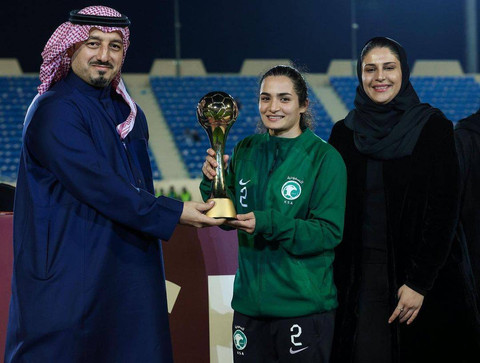 Kapten Timnas Wanita Arab Saudi, Bayan Sagadah. Foto: Instagram/@bayan.sagadah