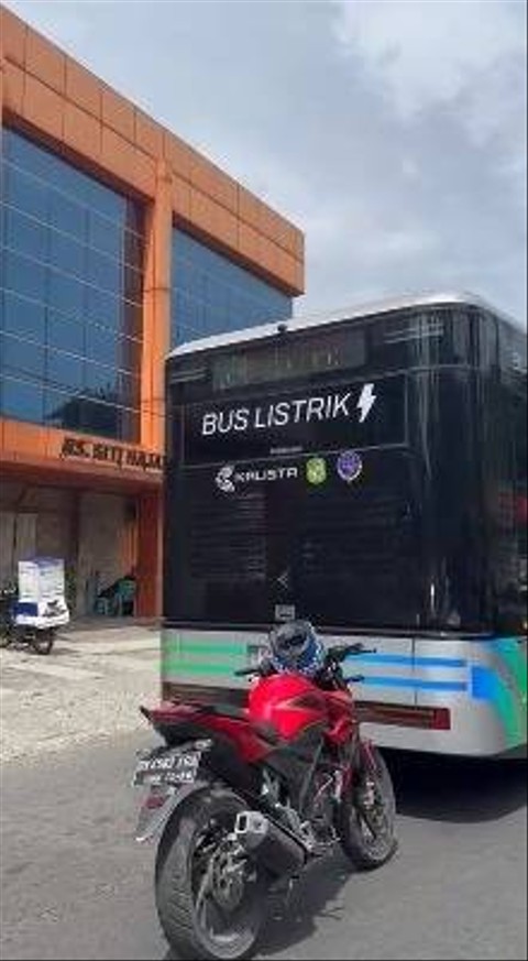 Bus listrik Pemko Medan yang mogok. Dok. Istimewa