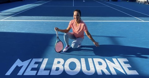 Petenis Indonesia, Aldila Sutjiadi, tengah bersiap untuk bersaing di turnamen Australia Open 2024. Foto: Dok. Istimewa