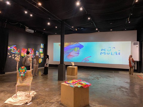 Pameran seni 'Ku Mulai'. Foto: Rizky Prapurna Bakti/Hi!Pontianak