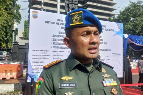 Danpomdam IV/Diponegoro, Kolonel Cpm Rinoso Budi. Foto: Intan Khansa/kumparan