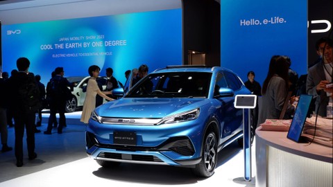 BYD Atto 3 di pameran Japan Mobility Show 2023. Foto: Aditya Pratama Niagara/kumparan
