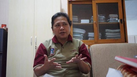 Kepala DLH Kabupaten Sleman, Epiphana Kristiyani, saat ditemui di kantornya pada Jumat (28/7) siang. Foto: Arif UT/Pandangan Jogja