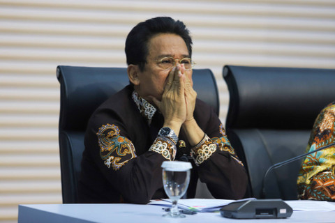 Wakil Ketua KPK Johanis Tanak di Konferensi Pers Kinerja 2023 dan Arah Kebijakan 2024, di Gedung Merah Putih KPK, Jakarta, Selasa (16/1/2024). Foto: Iqbal Firdaus/kumparan