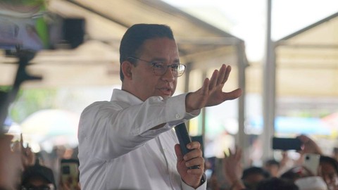 Capres nomor urut 01 Anies Baswedan melakukan kampanye di Kabupaten Bone, Sulawesi Selatan, pada Rabu (17/1/2024). Foto: kumparan