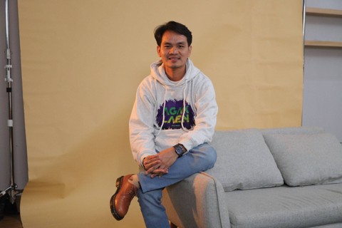 Aktor film Agak Laen, Bene Dion. Foto: Jamal Ramadhan/kumparan