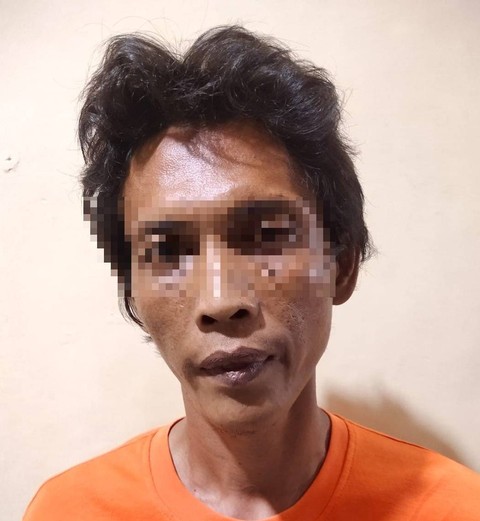 Pelaku pelecehan berhasil ditangkap. | Foto: Dok Polres Lampung Tengah