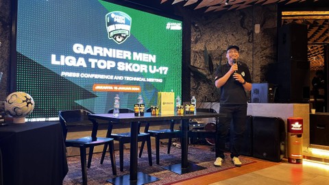 Direktur Liga TopSkor, Yusuf Kurniawan dalam konferensi pers Liga TopSkor U-17 di Jakarta, Kamis (18/1). Foto: Jodi Hermawan/kumparan
