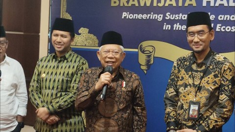 Wapres Ma'ruf Amin di Universitas Brawijaya, Malang, Jawa Timur, Jumat (19/1).   Foto: Jonathan Devin/kumparan