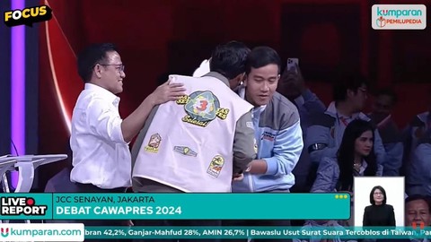 Suasana usai Debat Keempat Pilpres 2024 di Jakarta Convention Center (JCC), Jakarta, Minggu (21/1/2024). Foto: kumparan