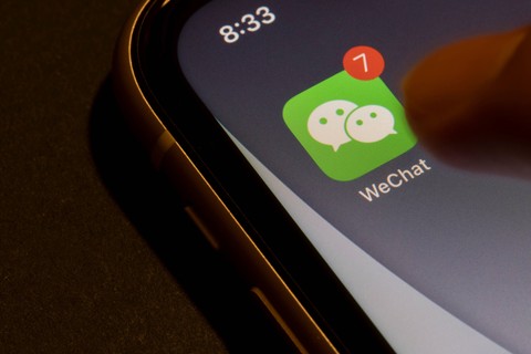 Ilustrasi aplikasi WeChat. Foto: Shutterstock