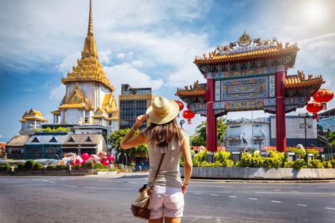 Turis di Yaowarat, Thailand. Foto: Shutterstock