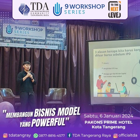 TDA Tangerang Raya Gelar Seminar Membangun Bisnis Model yang Powerful (2)