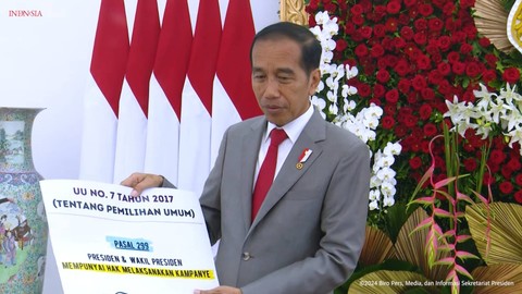 Presiden Joko Widodo menyampaikan aturan soal presiden boleh kampanye di Istana Bogor, Jumat (26/1/2024). Foto: Youtube/Sekretariat Presiden