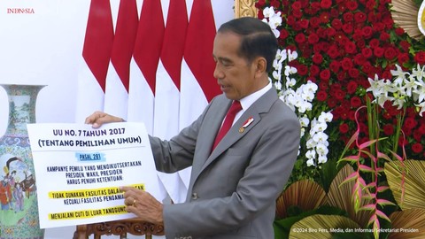 Presiden Joko Widodo menyampaikan aturan soal presiden boleh kampanye di Istana Bogor, Jumat (26/1/2024). Foto: Youtube/Sekretariat Presiden