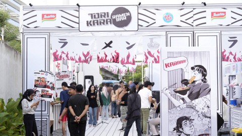 INDOMIE X POP MIE Tori Kara Manga Experience di Taman Literasi Blok M Jakarta, 24-28 Januari 2024 pada pukul 11.00-21.00 WIB. Foto: Indomie