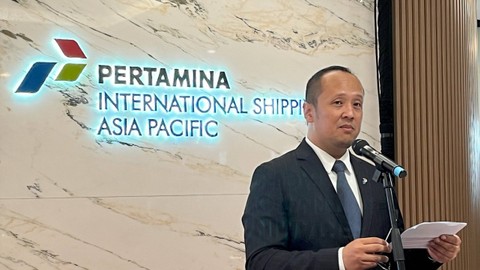 Managing Director PIS AP Muhamad Resa saat peresmian kantor baru Pertamina International Shipping Asia Pacific di Temasek Avenue 1,  Singapura, Jumat (26/1/2024). Foto: Ema Fitriyani/kumparan