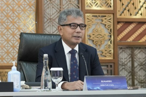 Direktur Utama BRI, Sunarso memaparkan kinerja keuangan BRI full year 2023, di Jakarta, Rabu (31/1). Foto: Dok. BRI