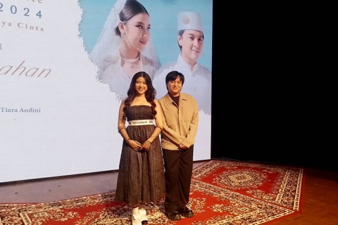 Konferensi pers perilisan Lagu Pernikahan Kita dari Arsy Widianto dan Tiara Andini. Foto: Alexander Vito/kumparan