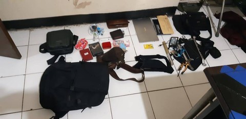 Barang bukti pencurian rumah di Kabupaten Bogor, Sabtu (3/2/2024). Foto: Dok. Istimewa