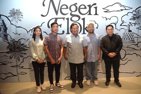 Prabowo-Gibran Kunjungi Festival Negeri Elok Karya Didit di Jakarta selatan Sabtu (3/2). Foto: Dok. Istimewa