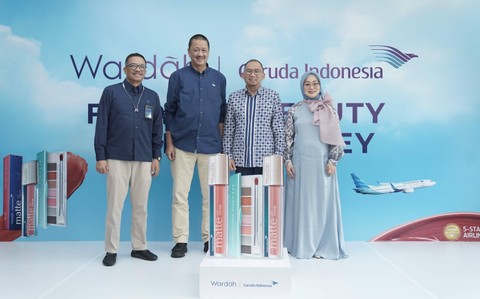 Kolaborasi Wardah x Garuda Indonesia Rilis Koleksi Kosmetik Spesial. Foto: Wardah