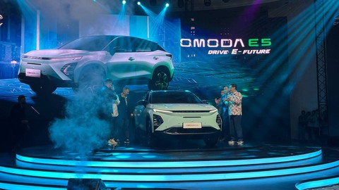Peluncuran harga resmi mobil listrik Chery Omoda E5 di Indonesia. Foto: Aditya Pratama Niagara/kumparan