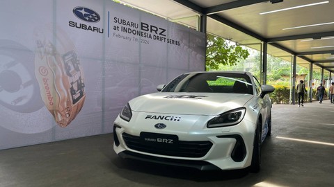 Subaru BRZ untuk kejuaraan Indonesian Drift Series 2024.  Foto: Aditya Pratama Niagara/kumparan