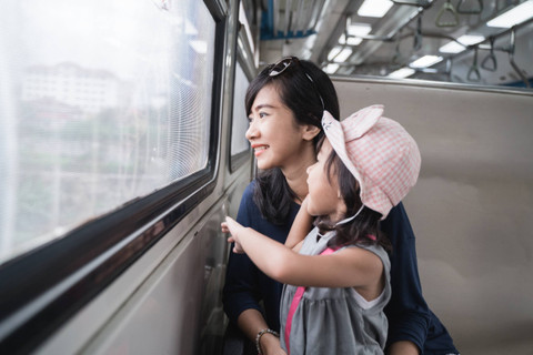 Ilustrasi mudik naik kereta. Foto: Shutterstock