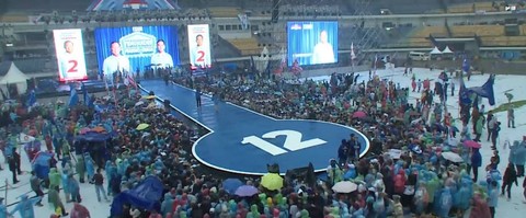 Massa di kampanye akbar Prabowo-Gibran di GBLA. Dok: YouTube PAN Tv
