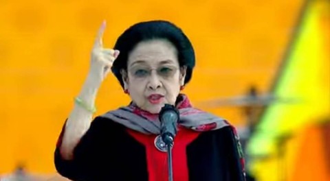 Ketum PDIP Megawati Soekarnoputri di Hajatan Rakyat Ganjar-Mahfud di Banyuwangi, Jatim. Foto: PDIP