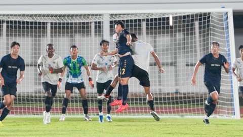 Timnas U-20 vs Suwon FC di Jakarta, Rabu (7/2/2024). Foto: PSSI
