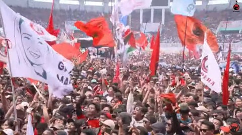 Suasana kampanye Ganjar dan Mahfud MD bertajuk Harapan Jutaan Rakyat di Bogor. Foto: Youtube/PDI Perjuangan
